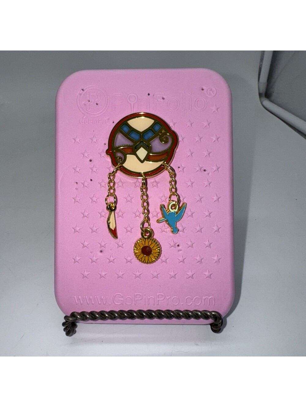 Loungefly Disney Stained Glass Dangling Charms Pin Pocahontas